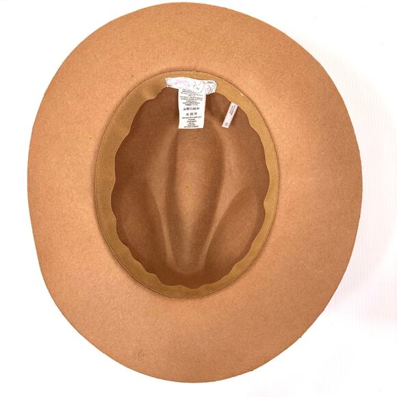 FREE PEOPLE Wool Fedora Hat Women's Boho Casual Hippie Festival Neutral Coastal - Picture 7 of 11